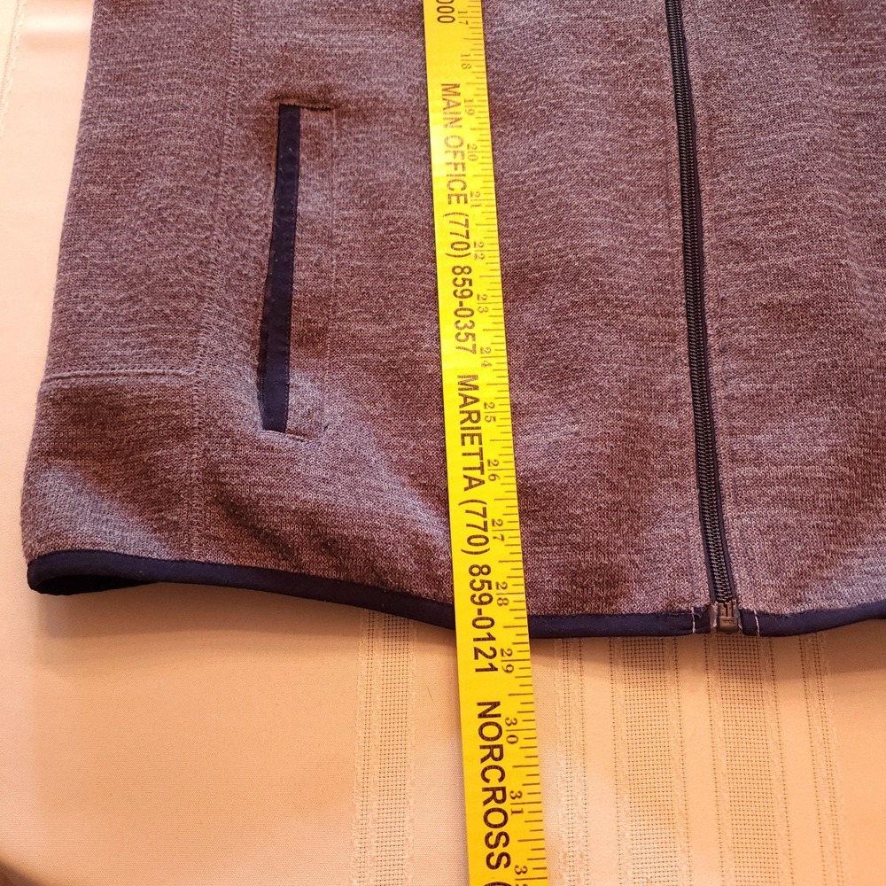 johnnie-O Phantom Fleece Full Zip Vest Men's XL Gray JMVT1010 - Picture 11 of 11